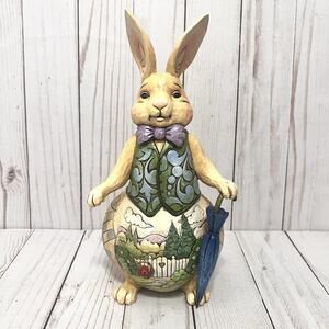 Jim Shore Heartwood Creek Welcome Spring Rabbit Bunny Figurine 2009 4016462
